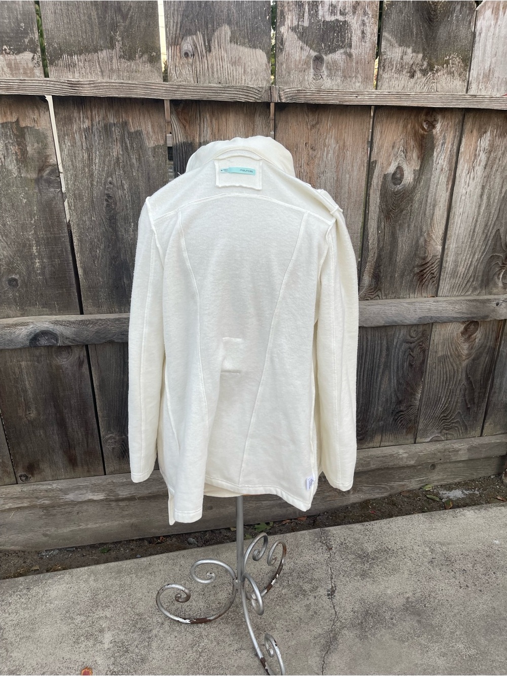 Maurices Women’s Cream Hooded Belted Peacoat Jacket – Size Medium - Picture 10 of 12